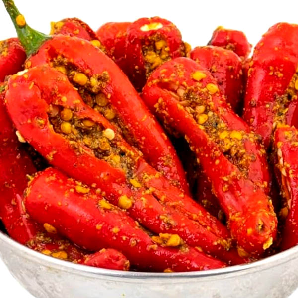 Stuffed Red Chili Pickle